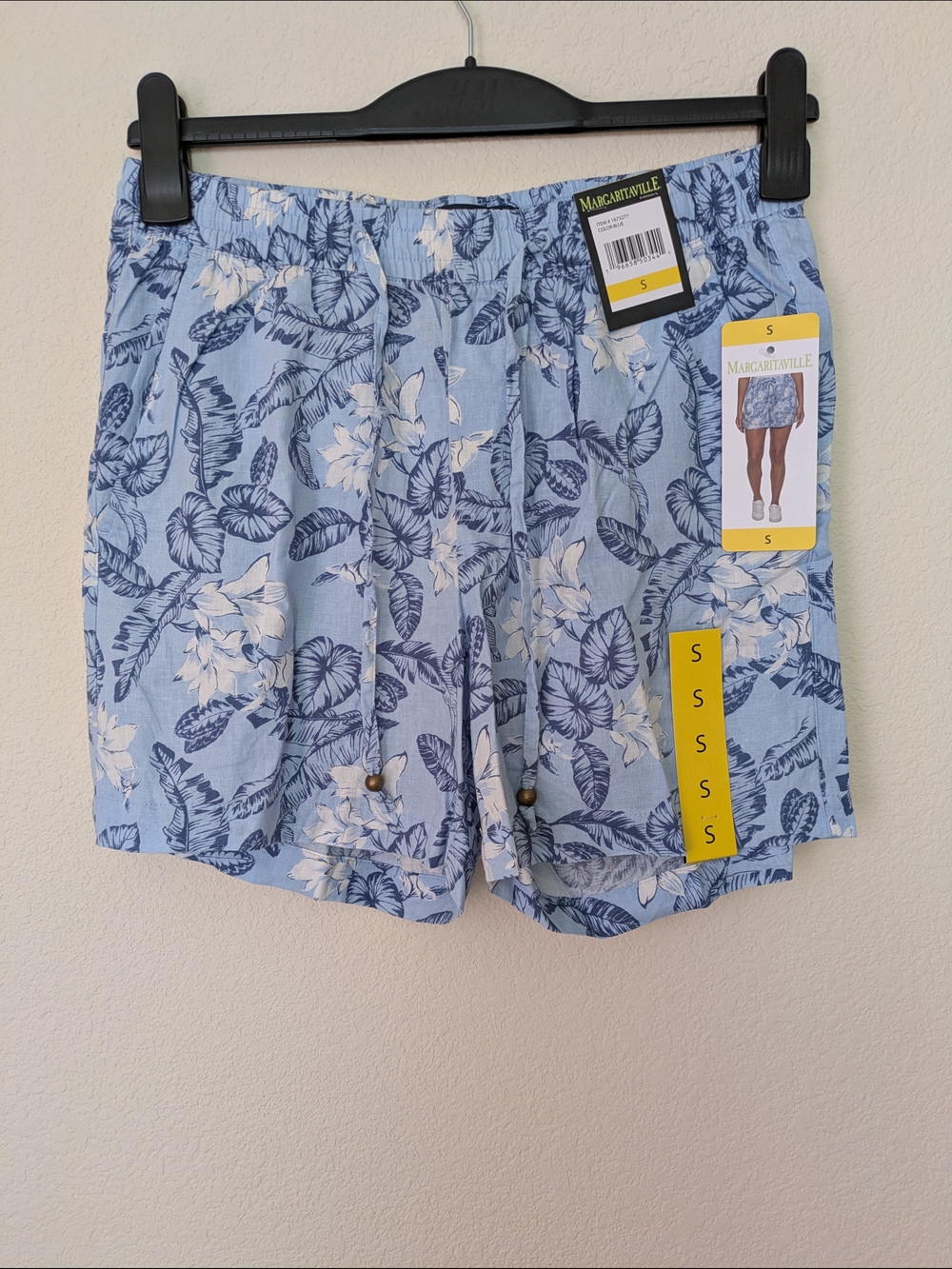 Margaritaville Blue Floral Drawstring Shorts